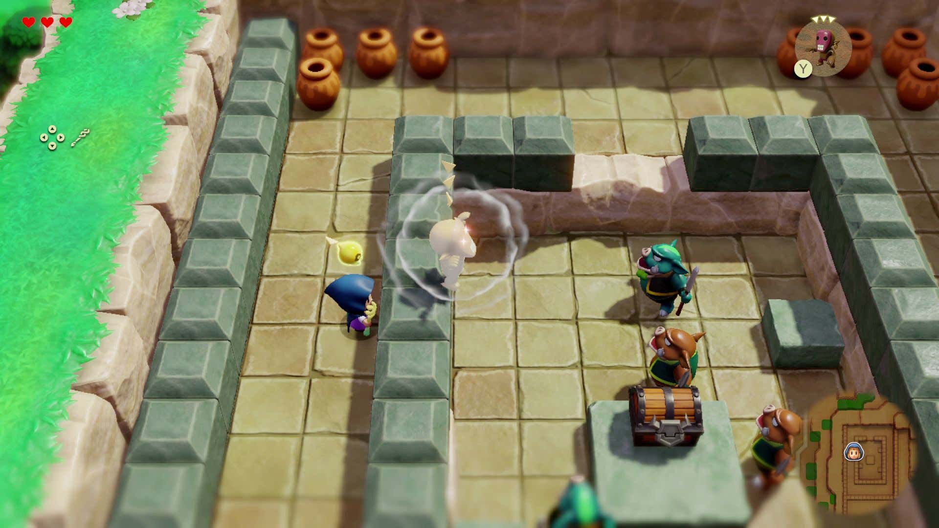 Zelda summons slain enemies in puzzles.